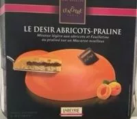 Mängden socker i Désir abricots-praliné