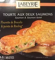 Mängden socker i Tourte Gourmande aux Deux Saumons 4 6 parts Fleurettes de Brocolis et sa pointe de