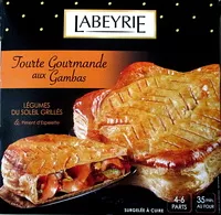 Mängden socker i Tourte Gourmande aux Gambas - surgelée