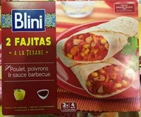 Mängden socker i 2 Fajitas « à la Texane » Poulet, poivrons & sauce Barbecue