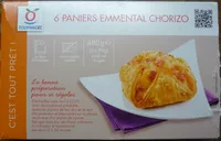 Mängden socker i 6 Paniers Emmental Chorizo - surgelé 480 g