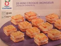 Mängden socker i 20 mini croque-monsieur jambon emmental