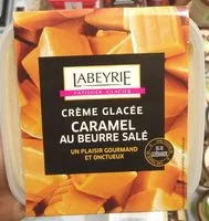 Mängden socker i Crème glacée caramel au beurre salé