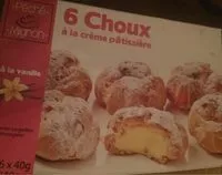 Mängden socker i 6 Choux à la Crème Pâtissière à la Vanille