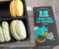 Mängden socker i Macarons voyage sous les tropiques