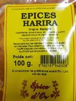 Mängden socker i Épices harira