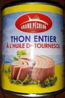 Mängden socker i Thon entier à l'huile de tournesol