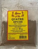 Mängden socker i Quatre Epices