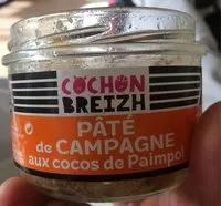 Mängden socker i Paté de campagne aux cocos de paimpol
