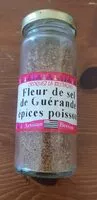 Mängden socker i Fleur de sel de Guérande épices poisson