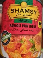 Mängden socker i Shamsy halal ravioli