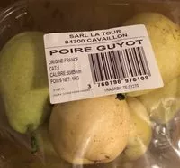 Mängden socker i Poires Guyot