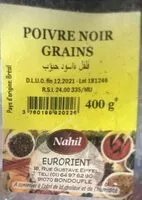 Mängden socker i Poivre noir grains