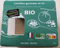 Mängden socker i Lentilles germées et riz aux tomates séchées et raisins secs