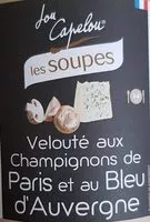 Mängden socker i Velouté aux champignons de Paris et au bleu d'auvergne