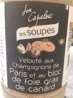 Mängden socker i Velouté aux champignons de Paris et au bloc de foie gras de canard