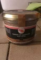 Mängden socker i Terrine de campagne aux cepes