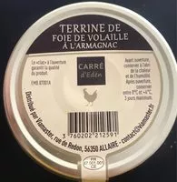 Mängden socker i Terrine de foie de volaille a l'armagnac