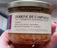 Mängden socker i Terrine de campagne