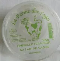 Mängden socker i Faisselle fermière au lait de vache