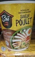 Mängden socker i Nouilles instantanées saveur poulet