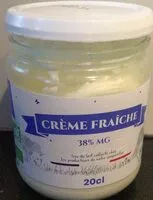 Mängden socker i Crème Fraîche 38% M.G.