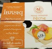 Mängden socker i Yaourts artisanaux à la pulpe de pêche IBASKI