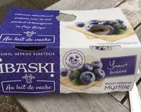Mängden socker i Yaourt artisanal brassé myrtille