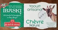 Mängden socker i Yaourt artisanal chèvre nature