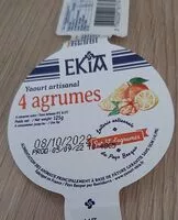 Mängden socker i Yaourt artisanal 4 agrumes