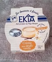 Mängden socker i Crème aux oeufs vanille