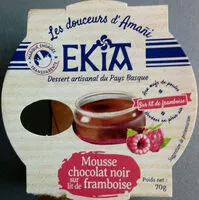 Mängden socker i mousse chocolat noir sur lit de framboise