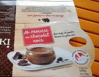 Mängden socker i Mousse au chocolat noir