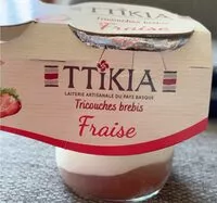 Mängden socker i Tricouche brebis fraise