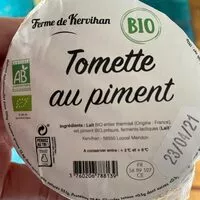 Mängden socker i Tomette au piment