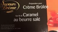 Mängden socker i Crème gourmande caramel beurre salé