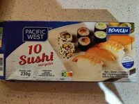 Mängden socker i 10 sushi