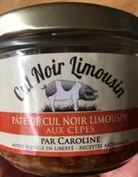 Mängden socker i Pâté de cul noir Limousin aux cèpes