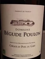 Mängden socker i Rouge domaine Begude Poulon
