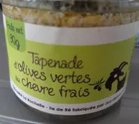 Mängden socker i tapenade d olives vertes au chèvre frais