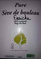 Mängden socker i Sève de bouleau