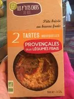 Mängden socker i Tartes Individuelles Provencales Aux Legumes Frais