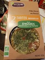 Mängden socker i Tartes individuelles  aux épinards Mozzarella et  Tomate