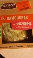 Mängden socker i 6 samoussas à l'indienne