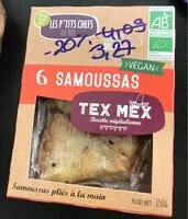 Mängden socker i Samoussas tex mex