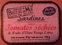 Mängden socker i Sardines aux tomates séchées