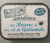 Mängden socker i Sardines au beurre et au sel de Guérande, 115g