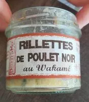 Mängden socker i Rillettes de poulet noir au wakamé