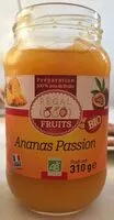 Mängden socker i Préparation de fruits Ananas Passion bio