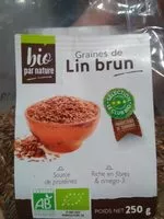 Mängden socker i Graines de lin brun bio